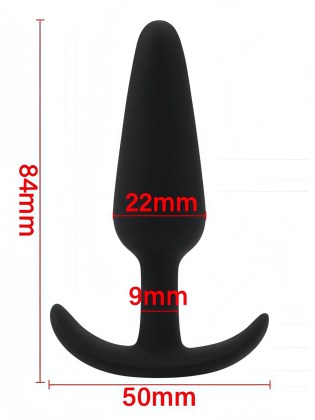 Silikonski analni plug u crnoj boji AT 1230-2